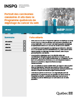 Portrait des carcinomes canalaires in situ dans le Programme québécois de dépistage du cancer du sein