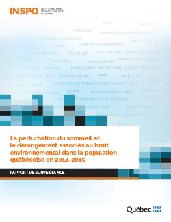 La perturbation du sommeil et le dérangement associés au bruit environnemental dans la population québécoise en 2014-2015