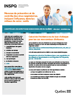 Mesures de prévention et de contrôle des virus respiratoires, incluant l’influenza, dans les milieux de soins : outils Mesures de prévention et de contrôle des virus respiratoires, incluant l’influenza, dans les milieux de soins : outils