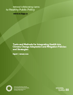 Tools and Methods for Integrating Health into Climate Change Adaptation and Mitigation Policies and Strategies