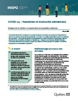 COVID-19 : Pandémie et insécurité alimentaire COVID-19 : Pandémie et insécurité alimentaire