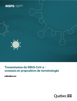 Transmission du SRAS-CoV-2 : constats et proposition de terminologie