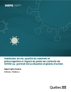 Habitudes de vie, qualité du sommeil et préoccupation à l’égard du poids en contexte de COVID-19 : portrait de la situation et pistes d’action