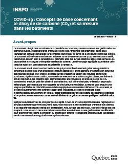 COVID-19 : Concepts de base concernant  le dioxyde de carbone (CO2) et sa mesure  dans les bâtiments